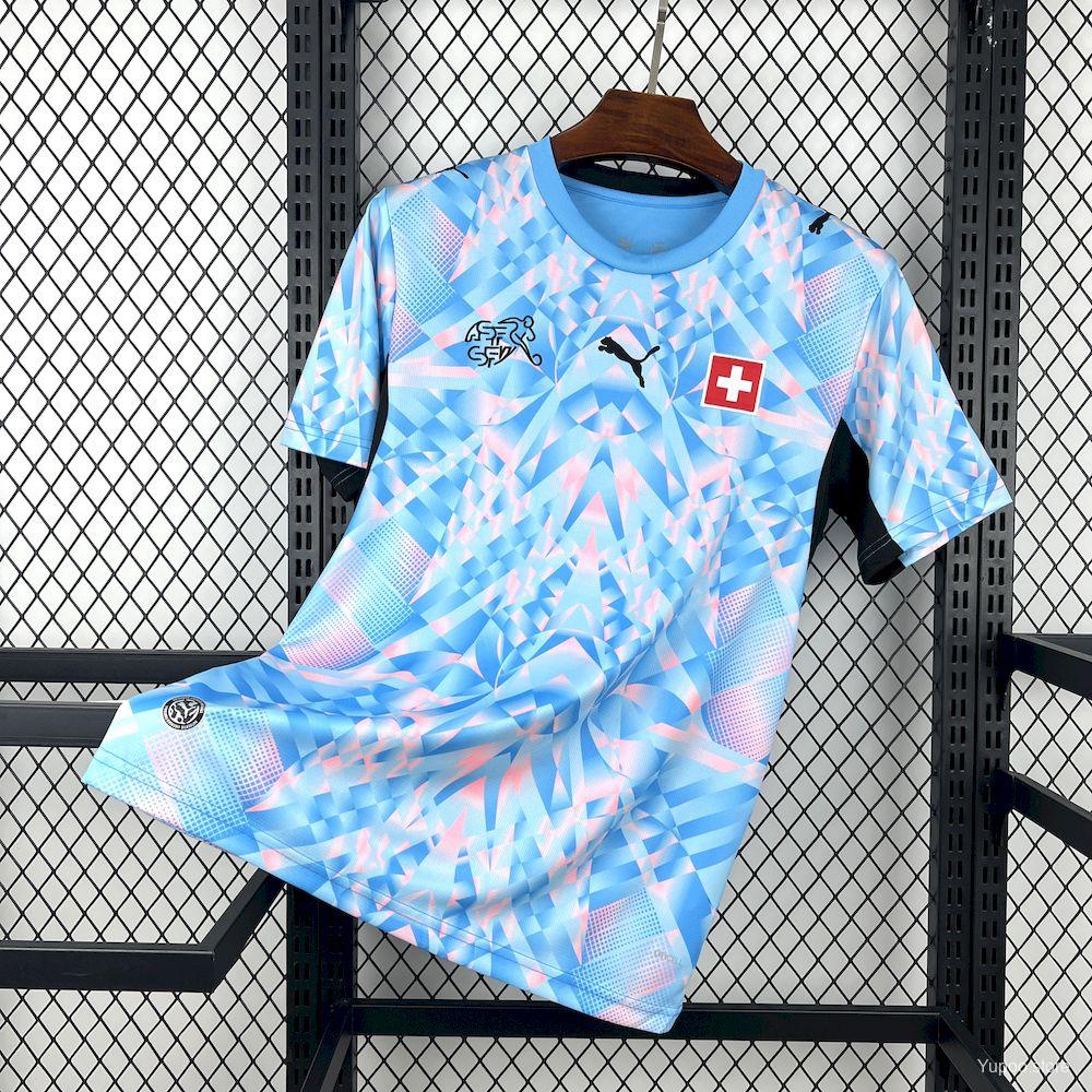 Camiseta de fútbol Suiza 2026 VISITANTE MANGA CORTA VERSION FAN